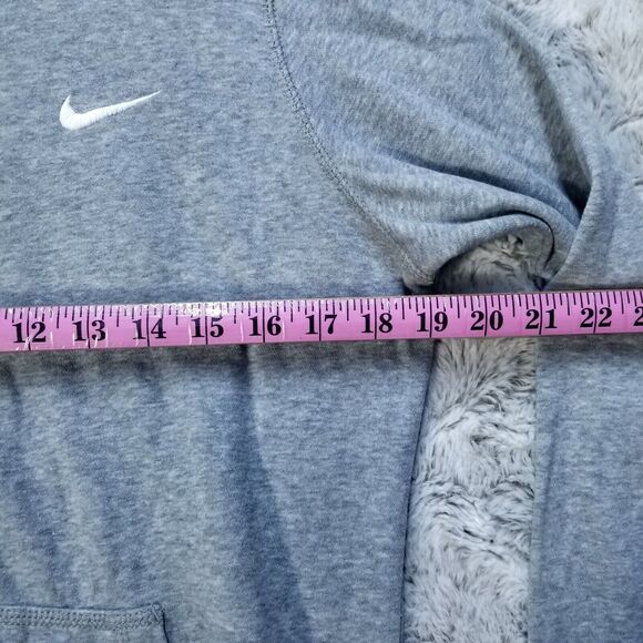 Nike Sweatshirt Hoodie Womens M Gray Fleece Full Zip long Sleeve 611719-063 - Picture 6 of 9